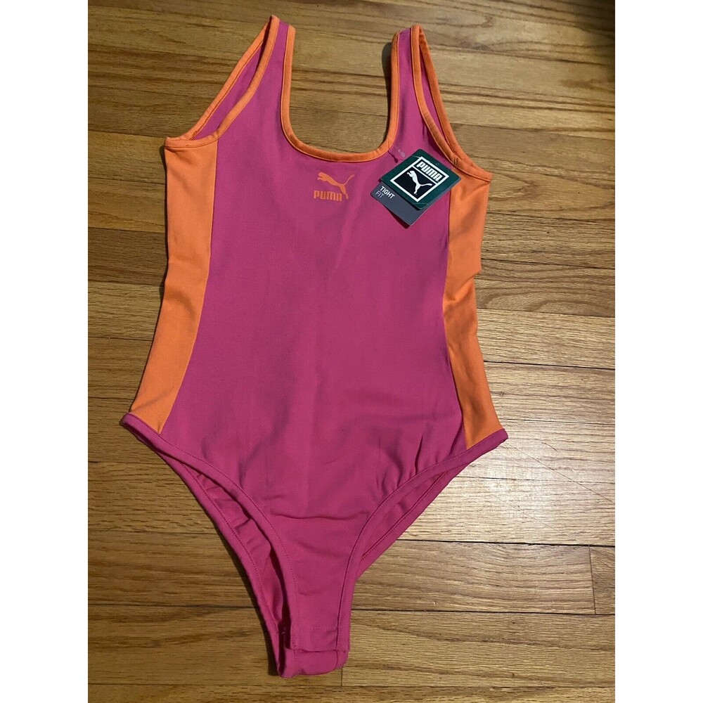 PUMA Classics T7 Activewear Bodysuit Women's Size S NWT